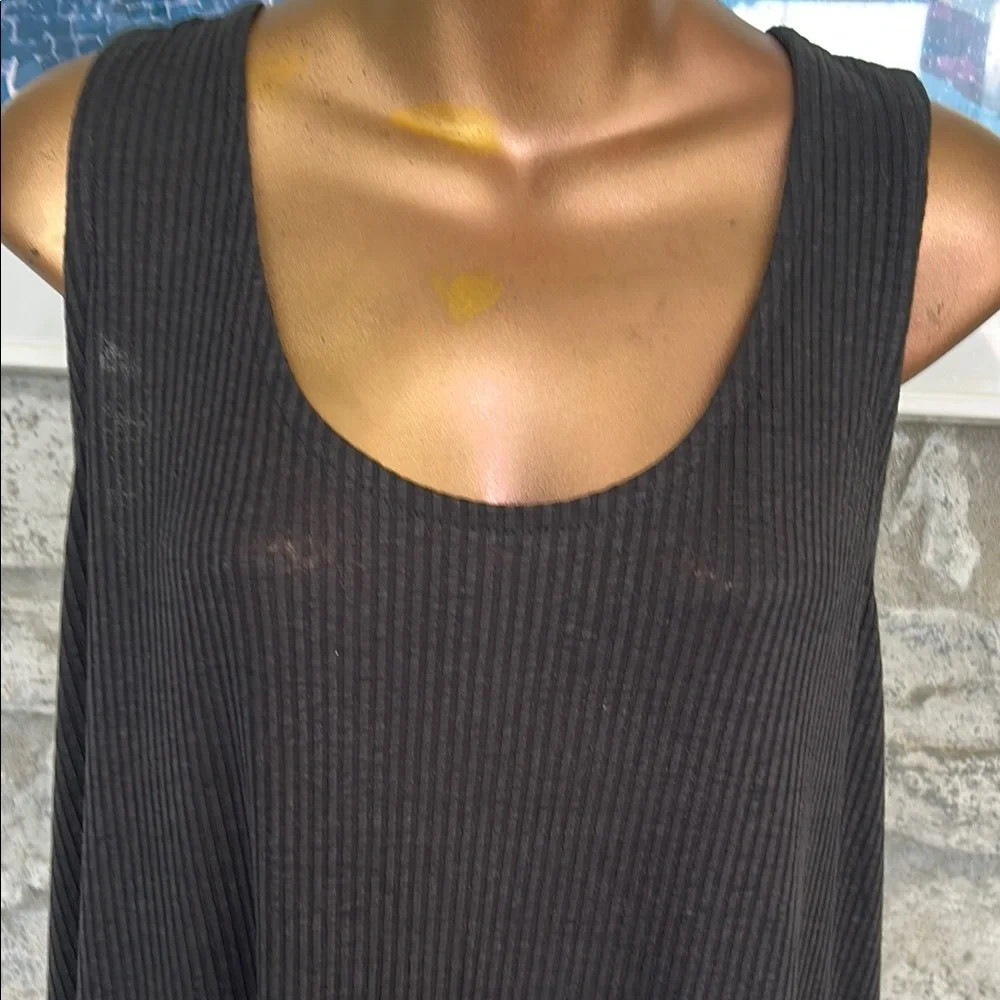 Charcoal Gray X back maxi dress - Picture 2 of 7
